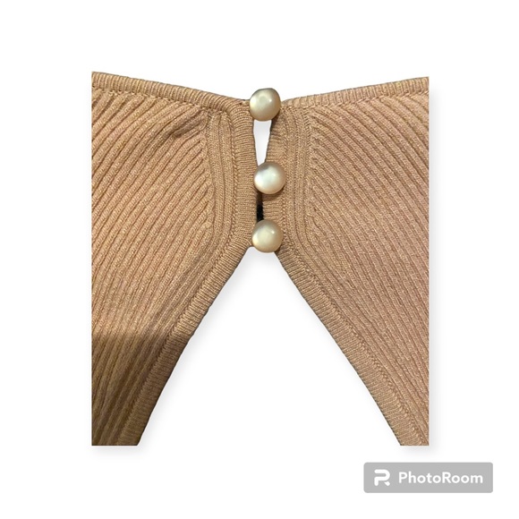 Astr the label Rosa Back Cut Bustier Sweater in color blush - Picture 6 of 6